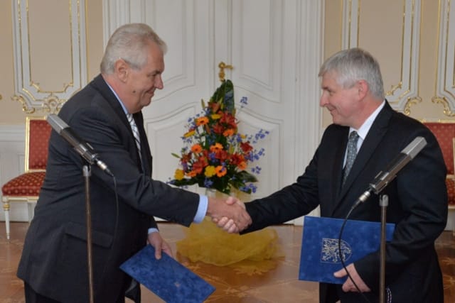 Miloš Zeman, Jiří Rusnok, photo: CTK